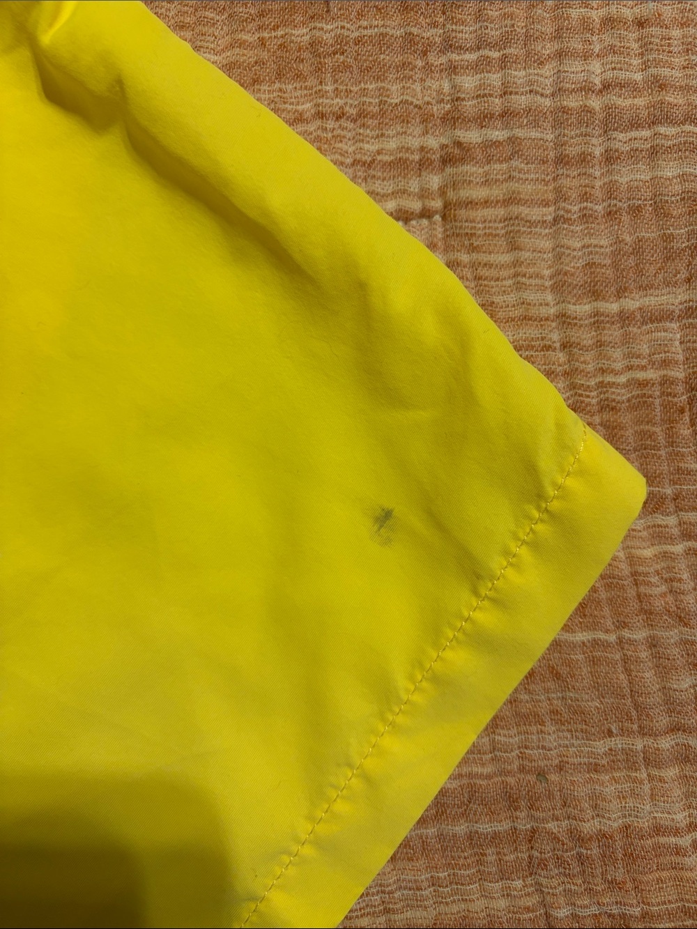 Polo by Ralph Lauren Bright Yellow Men’s Swim Trunks with Blue Waistband - Picture 5 of 5